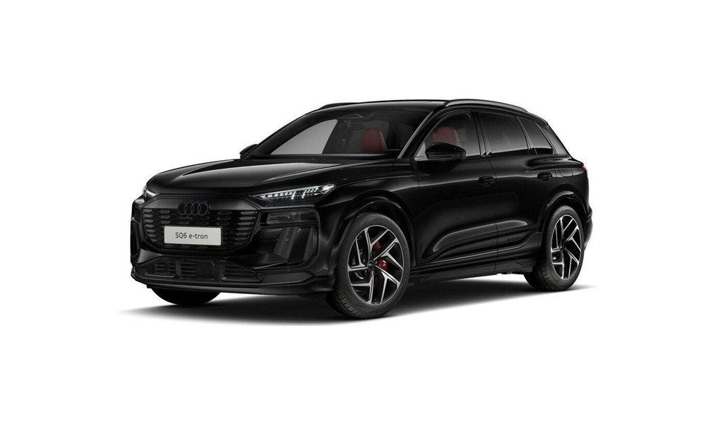 Audi SQ6 e-tron SQ6 e-Tron l Pano l Luchtvering l B&O Sound, Auto's, Audi, Automaat, Gebruikt, Zwart, Leder