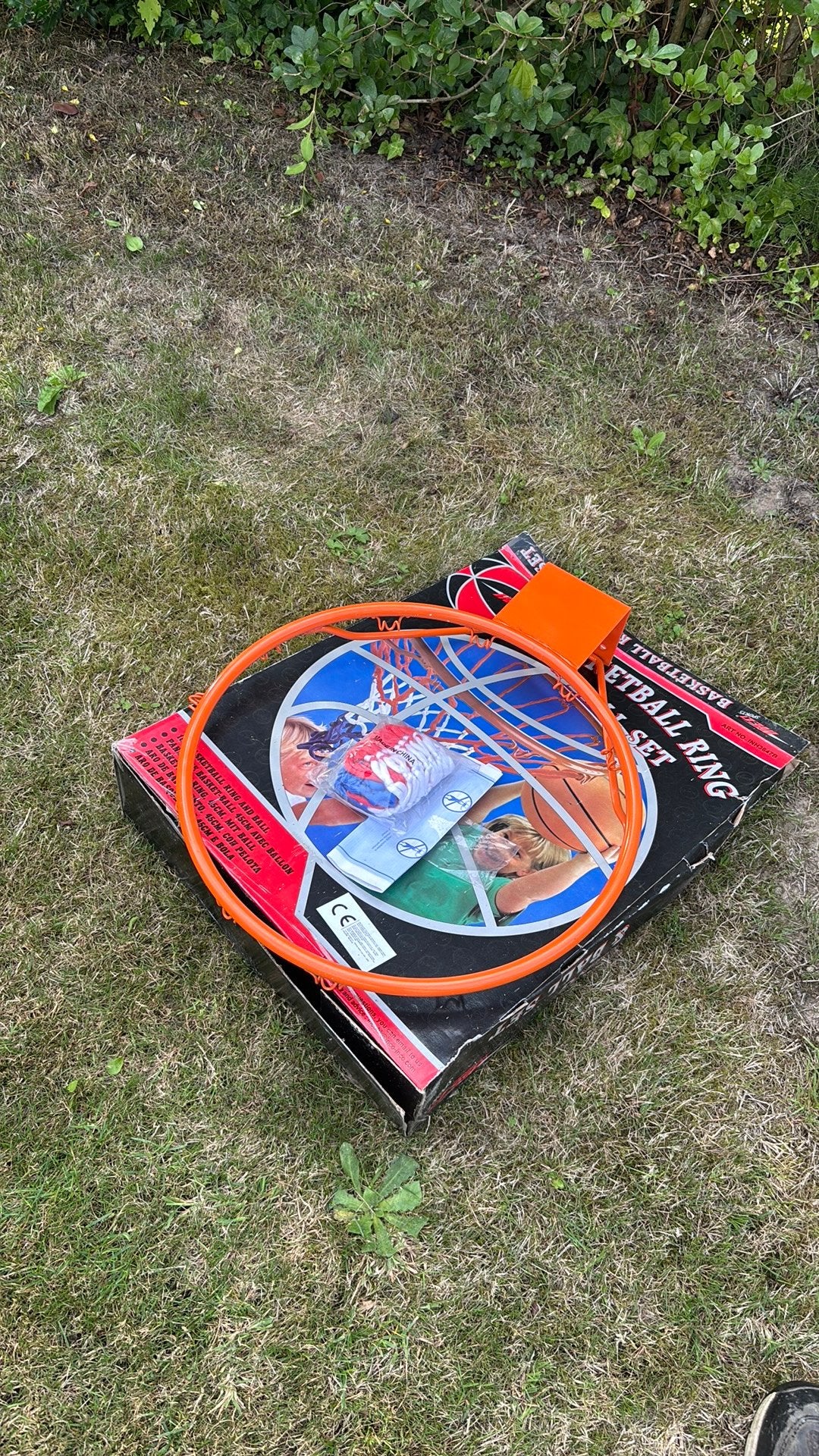 Basketbal ring met net, Sport en Fitness, Ophalen, Zo goed als nieuw, Ring, Bord of Paal