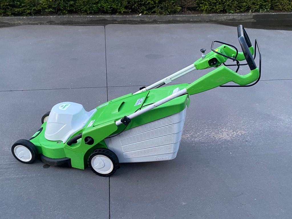Electrisch grasmachine viking op 220v, Tuin en Terras, Grasmaaiers, Gebruikt, Elektrische grasmaaier, 40 t/m 49 cm, Cirkelmaaier