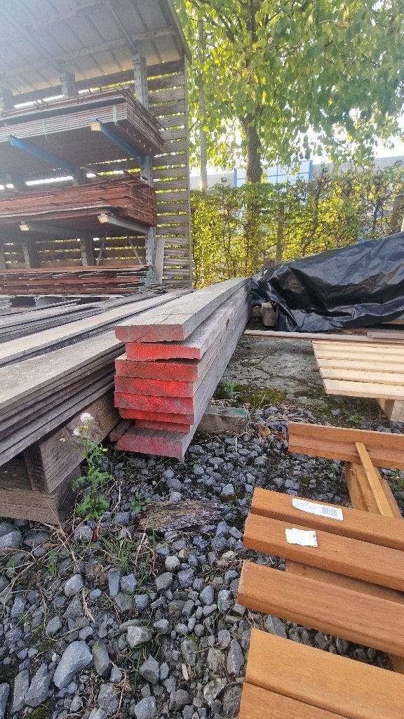 Partij Ruw Azobé Hardhout, Ophalen, Planken, Nieuw, Hardhout