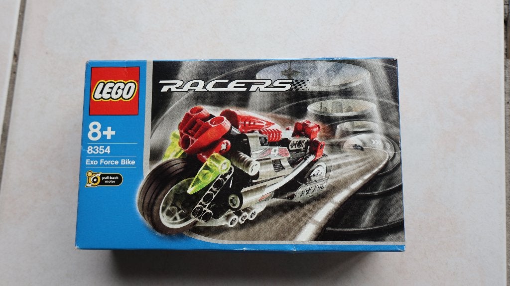 ️ LEGO Racers 8354 – Exo Force Bike met pull-back motor, Ophalen, Inclusief instructies, Lego, Zo goed als nieuw
