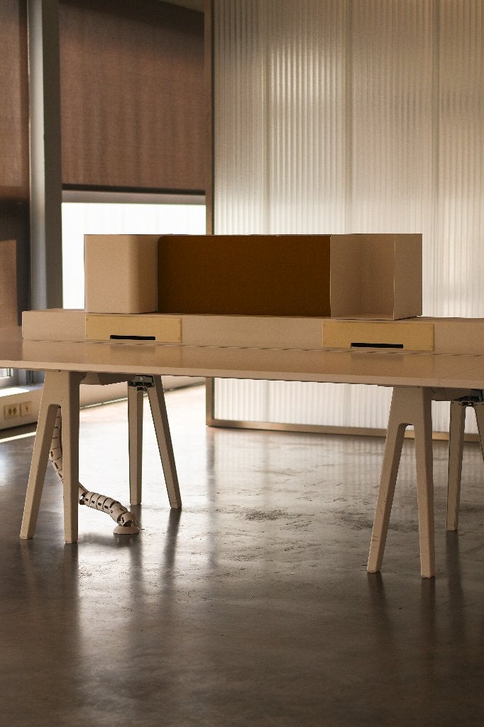 Vitra - Joyn duo- bureau (320x180cm), Maison & Meubles, 320 cm, Autres marques, 180 cm, Bureau duo