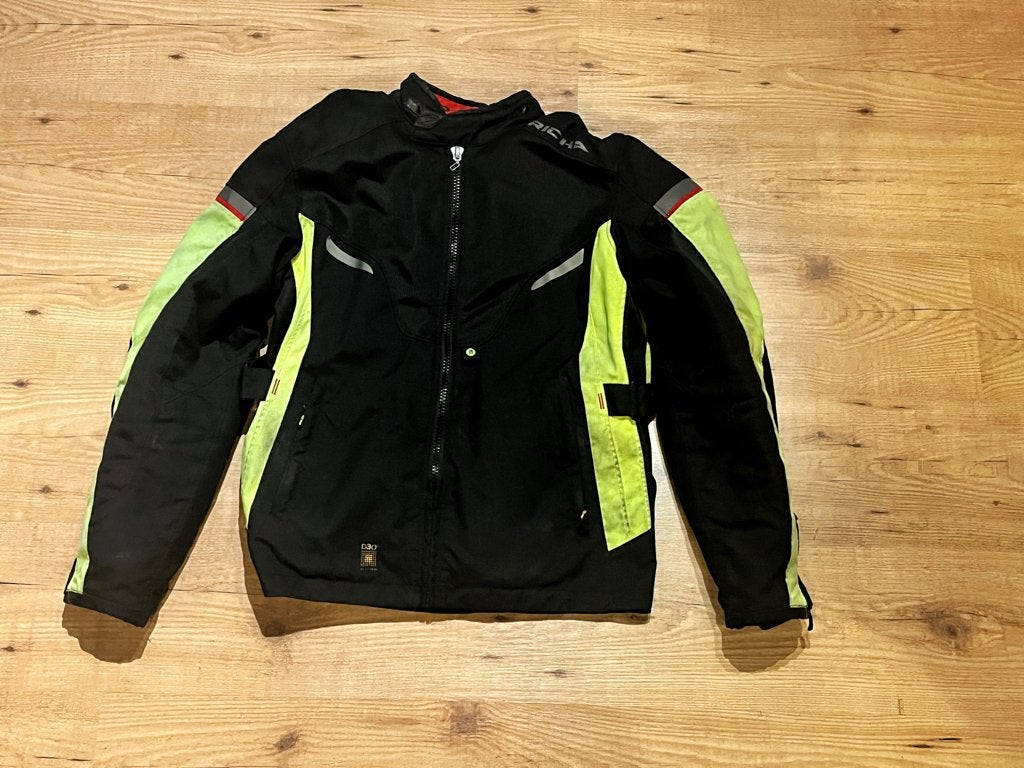 Richa D30 Motorjas Fluogeel - XL, Motoren, Ophalen, Jas | textiel, Heren, Richa