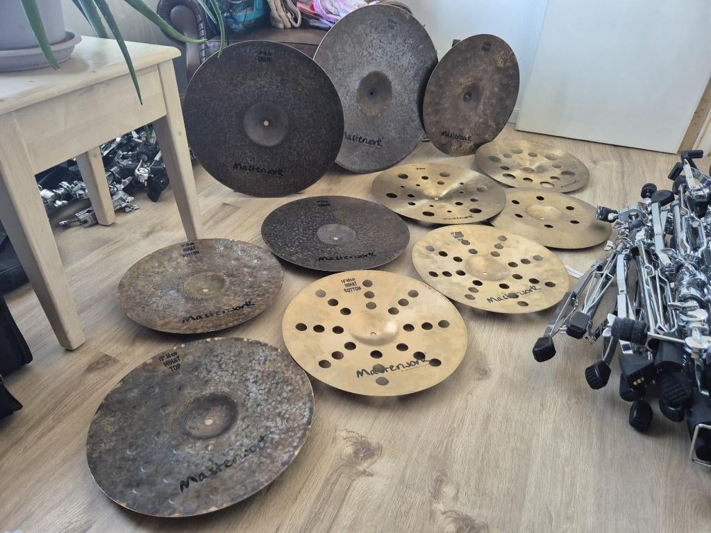 Stands en Cymbal Sakae en Adams, Muziek en Instrumenten, Ophalen, Zo goed als nieuw, Overige merken
