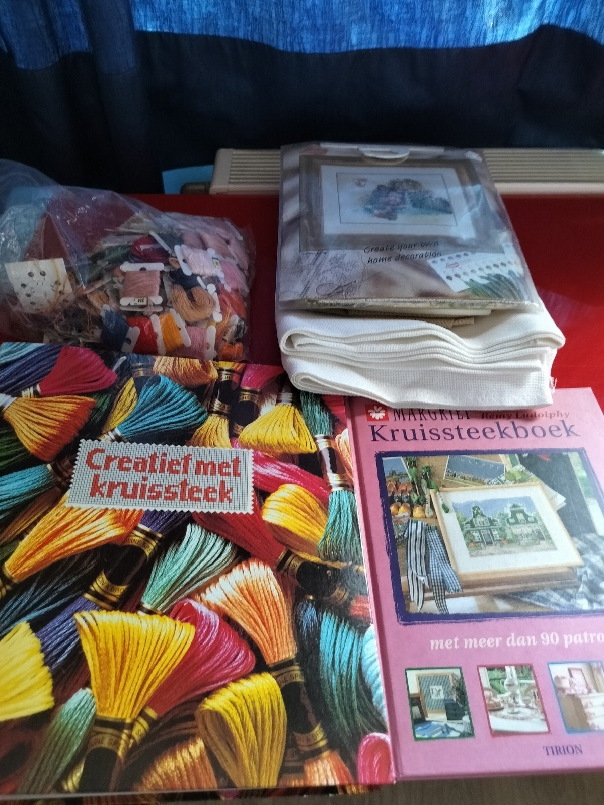 borduur materiaal, Hobby en Vrije tijd, Ophalen, Gebruikt, Handborduren, Borduurpakket