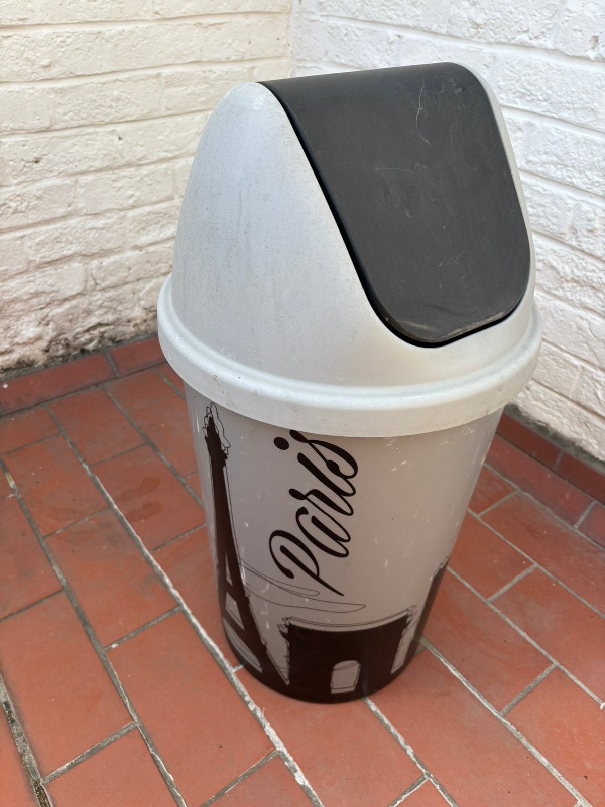 Nieuwe Twinga vuilnisbak van 45 l van Sunware decor Paris, Ophalen, Zo goed als nieuw