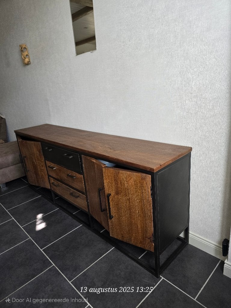 Dressoir + salontafel, Maison & Meubles, Armoires | Dressoirs, Neuf, Avec tiroir(s), Avec porte(s), Avec tablette(s), Autres essences de bois