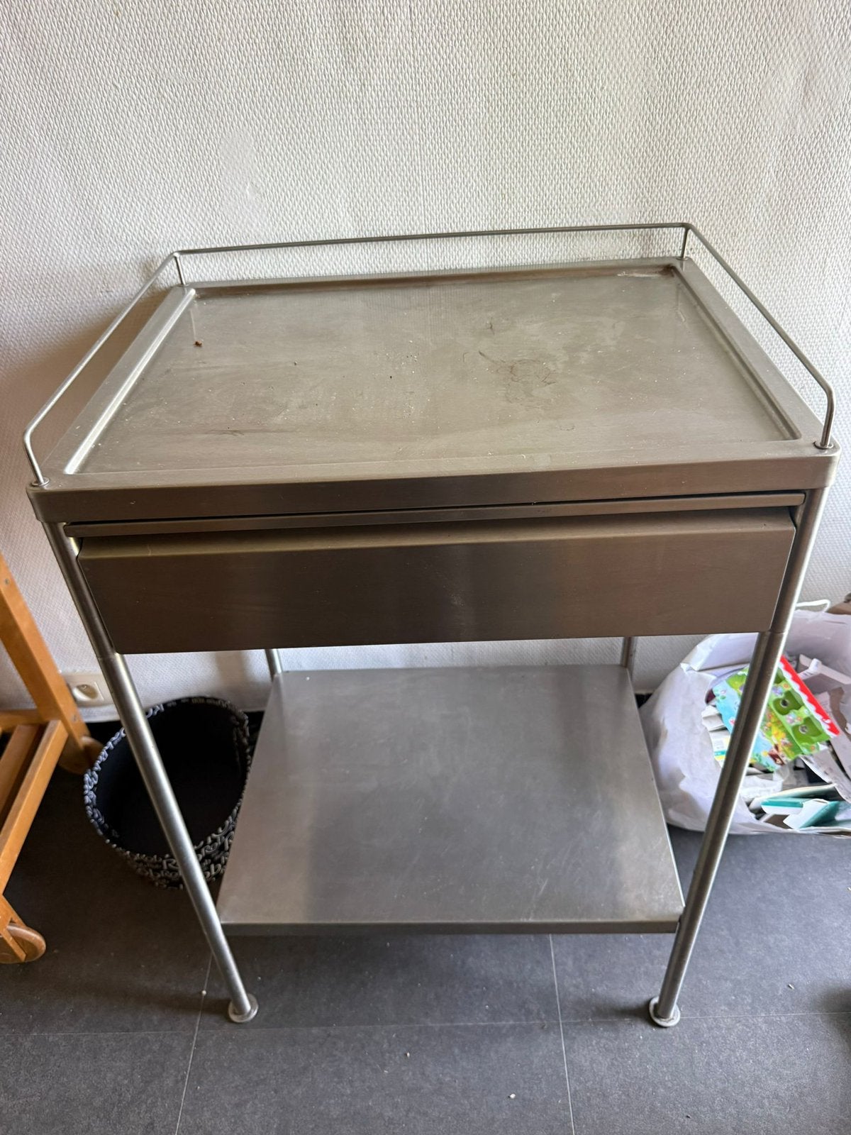 Desserte inox IKEA, Enlèvement, Comme neuf, Métal