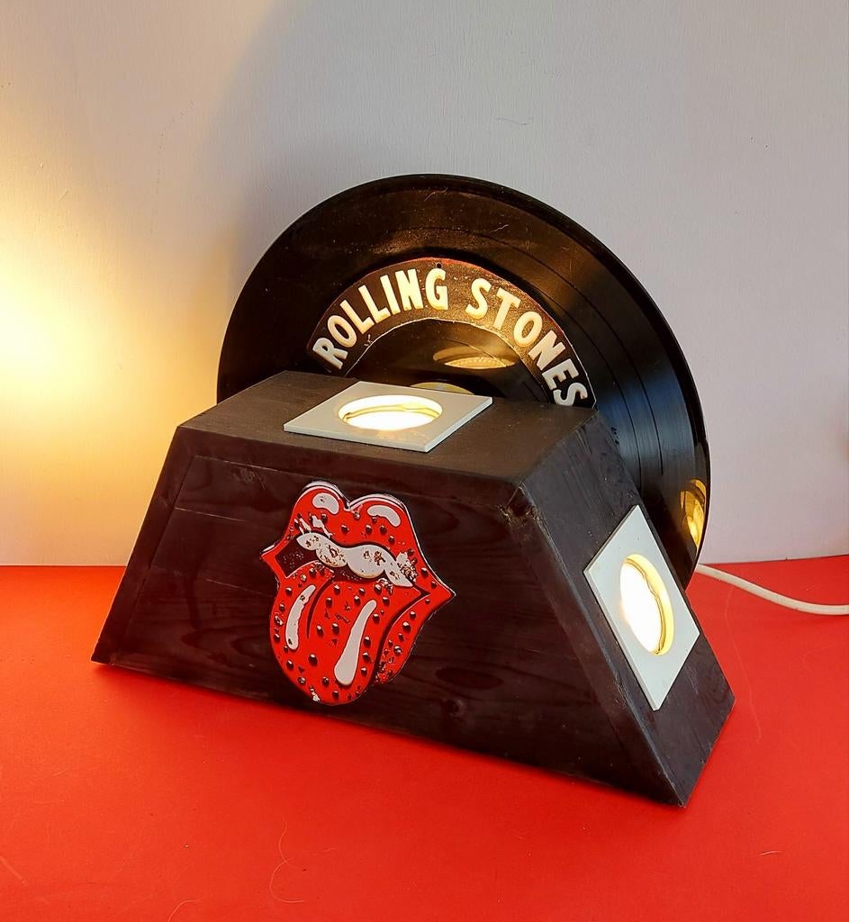 Rolling Stones lampe déco, Maison & Meubles, Enlèvement ou Envoi, Utilisé, Bois, Rétro