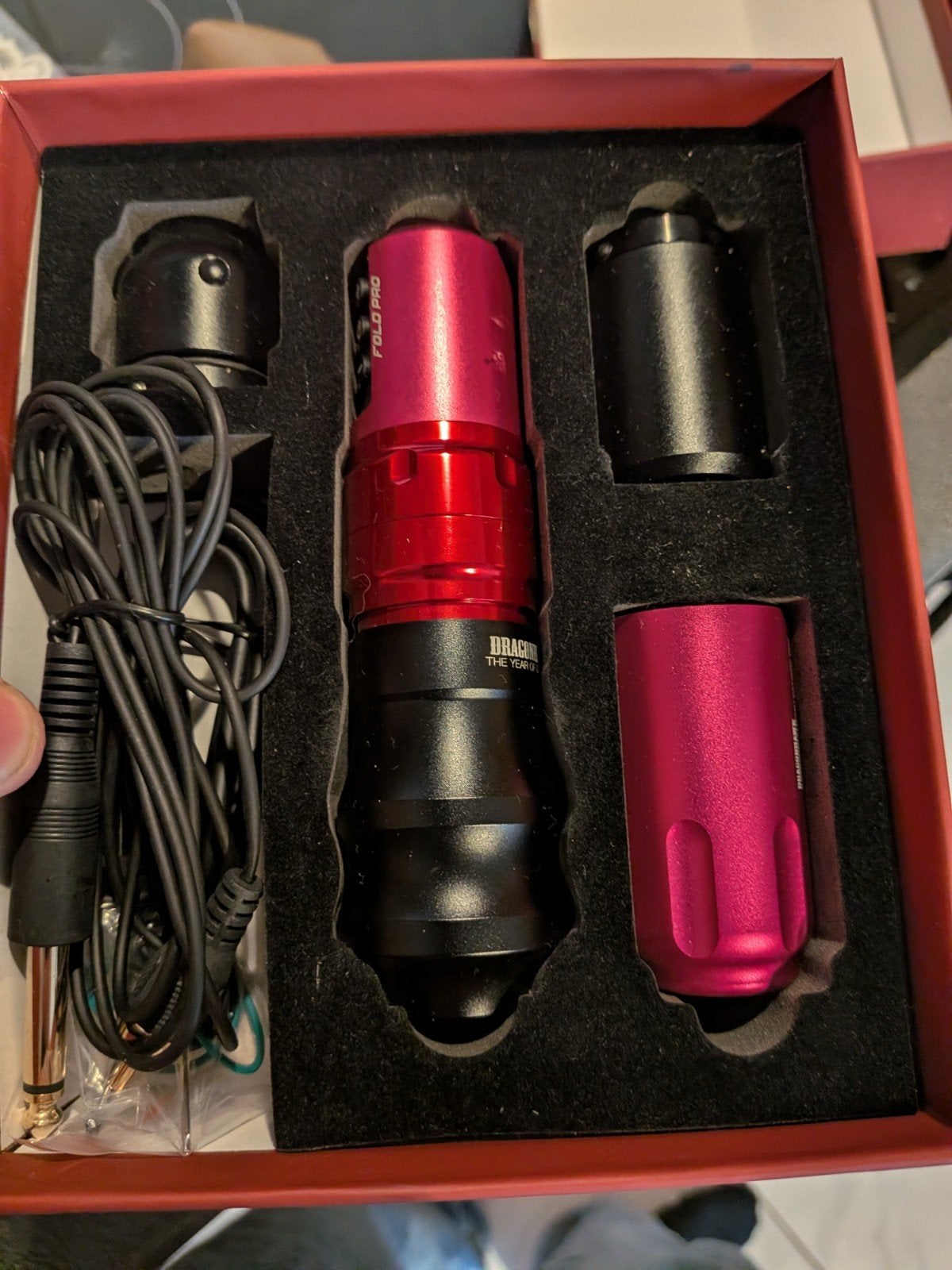 Complete tattoo starterset – Dragonhawk Fold Pro + oefenhuid, Ophalen, Zo goed als nieuw, Overige typen
