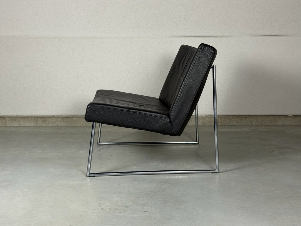 Fauteuil Harvink Hebbes - cuir noir, 75 à 100 cm, Enlèvement, Utilisé, Cuir