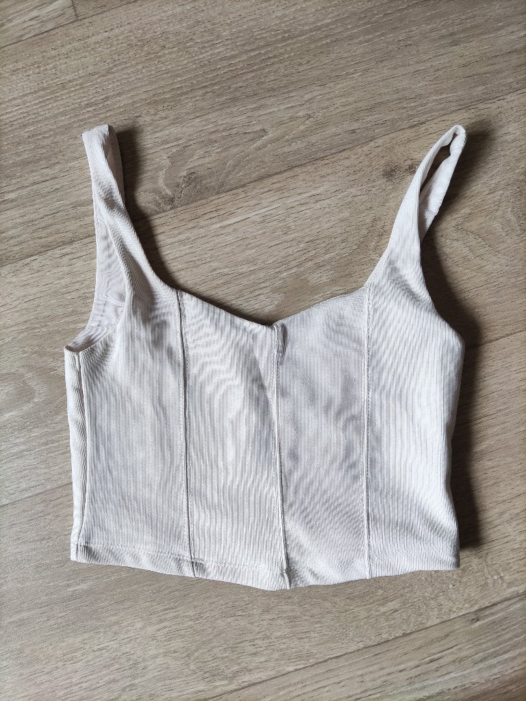 crop top Stradivarius maat S, Wit, Ophalen of Verzenden, Stradivarius, Maat 36 (S)