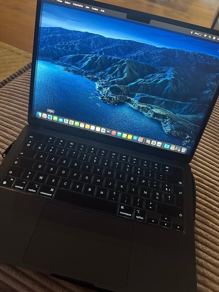 MacBook Air 13” M3 2024 — 8 Go / 256 Go, 256 GB, Comme neuf, Azerty, Inconnu