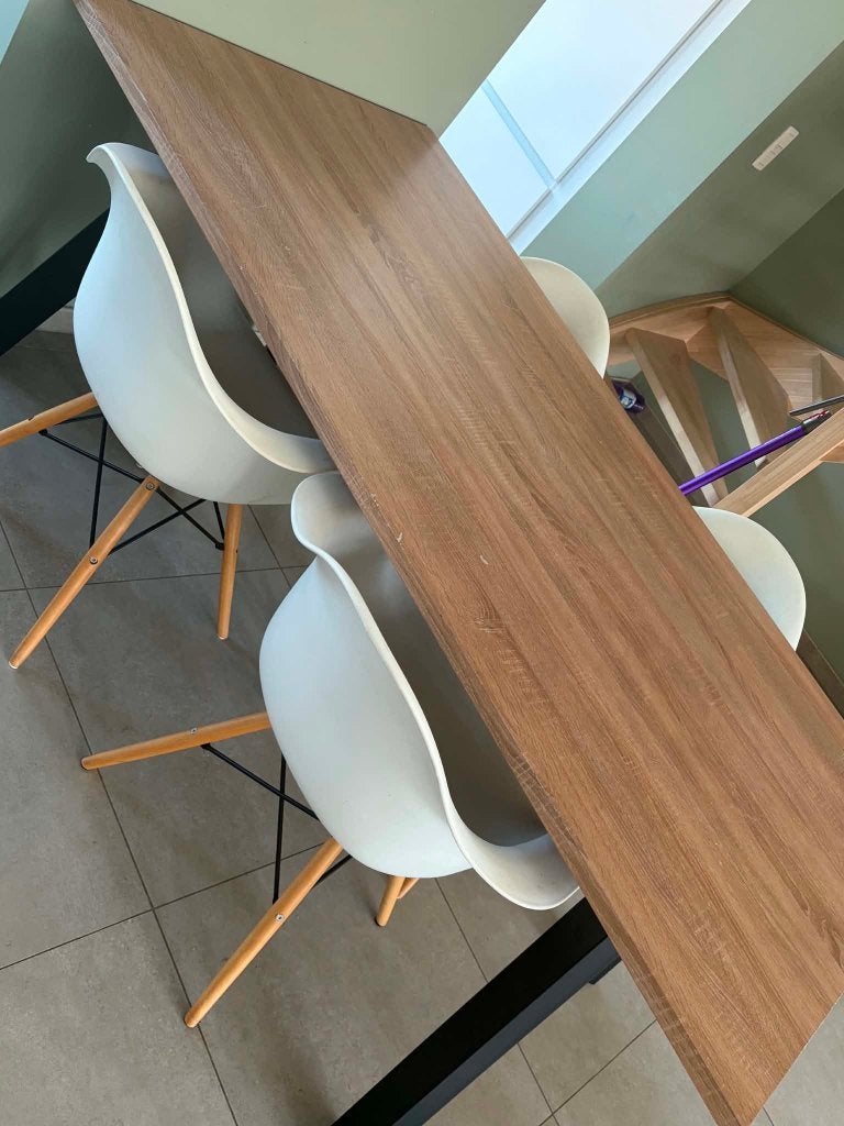 tafel met stoelen, Ophalen, Gebruikt, Vijf personen of meer