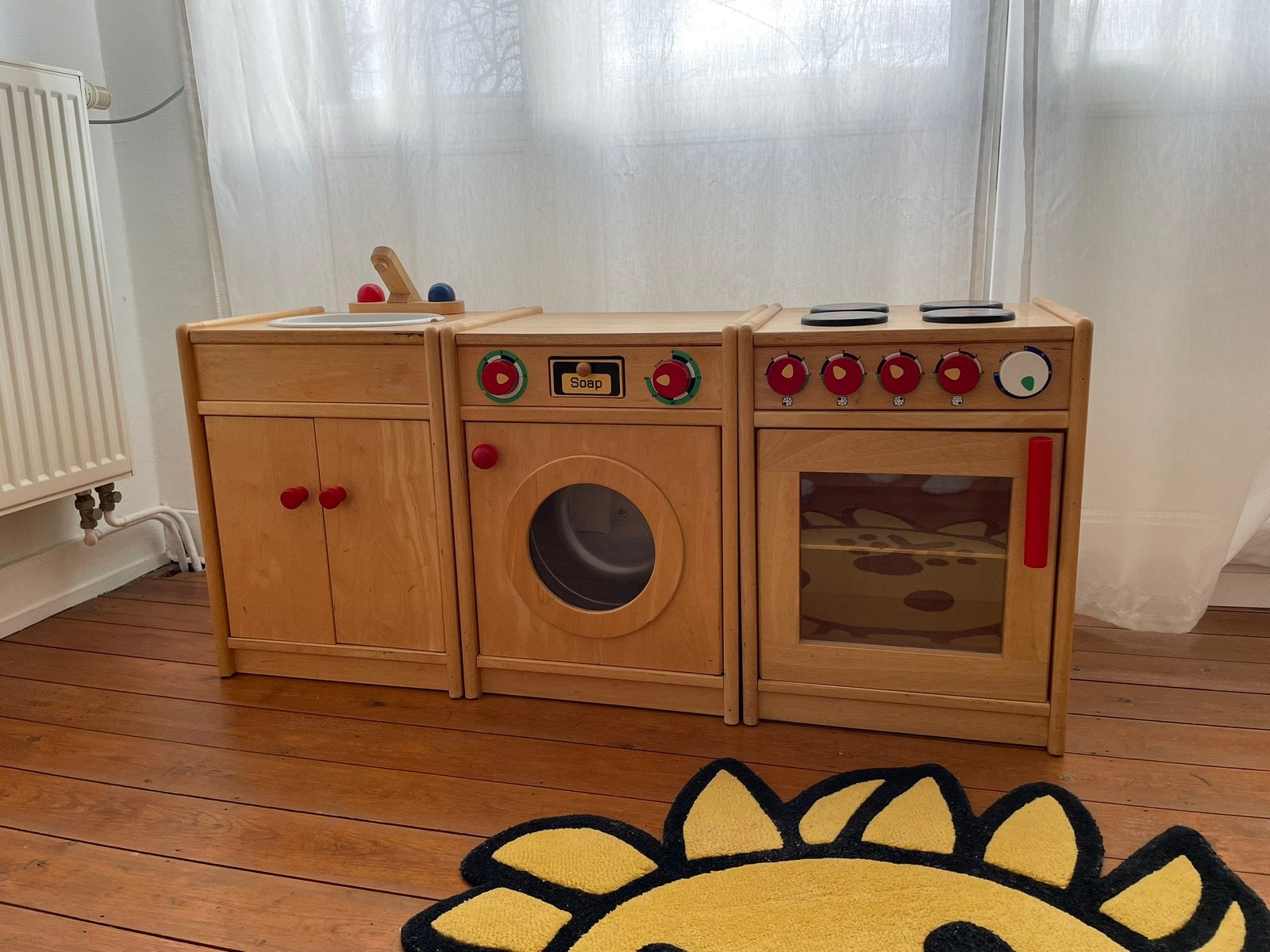 Speelkeukentje en toebehoren, Ophalen, Gebruikt, Hout, Speelkeuken