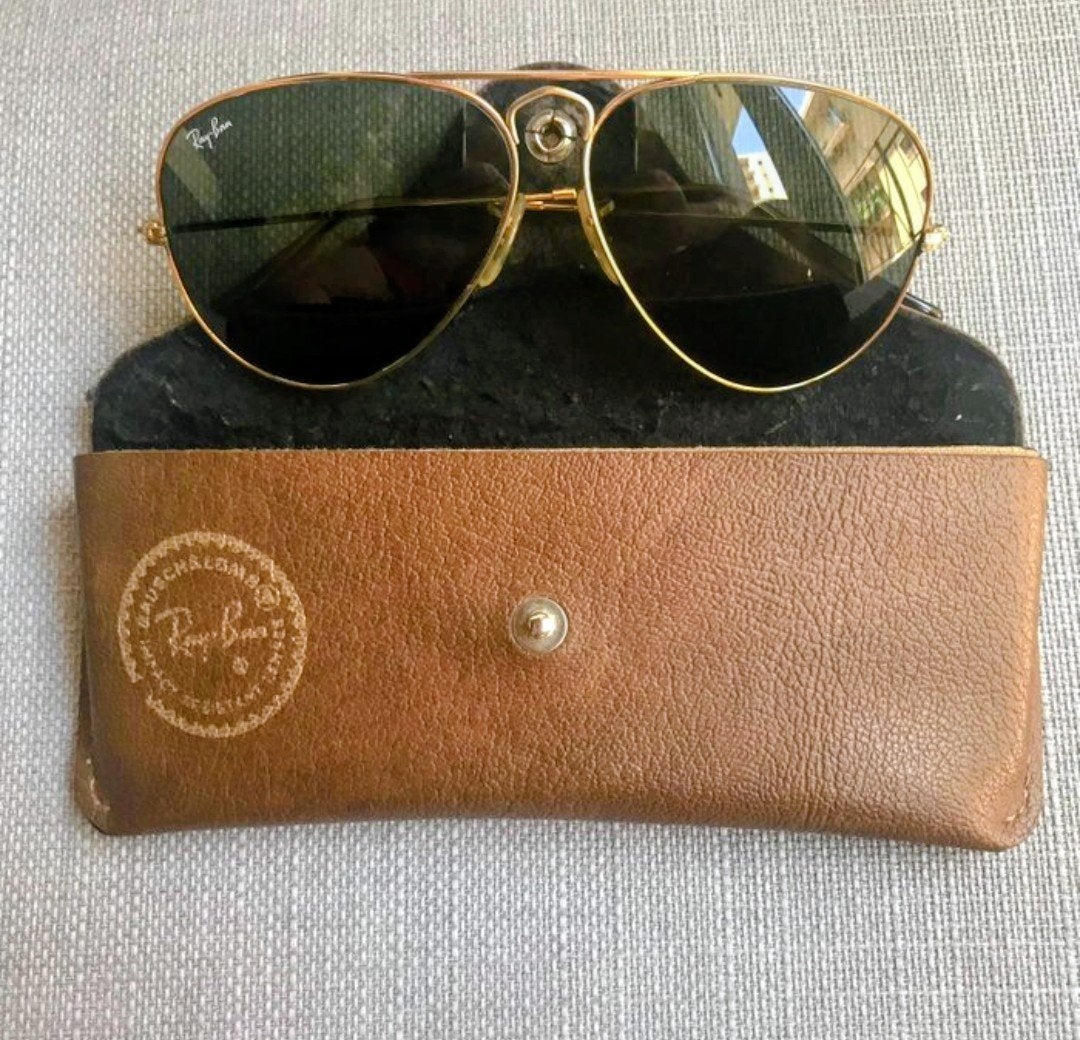Ray Ban Aviator Authentiques Bausch and Lomb USA, Enlèvement ou Envoi, Comme neuf, Lunettes de soleil, Ray-Ban