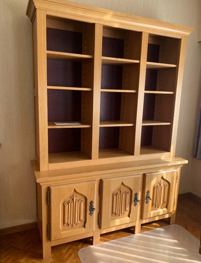eikenhouten boekenkast, Huis en Inrichting, Kasten | Boekenkasten, Ophalen, 200 cm of meer, 150 tot 200 cm, Eikenhout