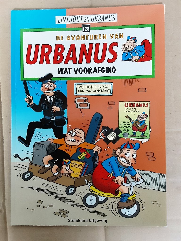 Strip >>Urbanus nr.  128  Wat voorafging., Gelezen, Linthout en Urbanus, Eén stripboek, Ophalen of Verzenden