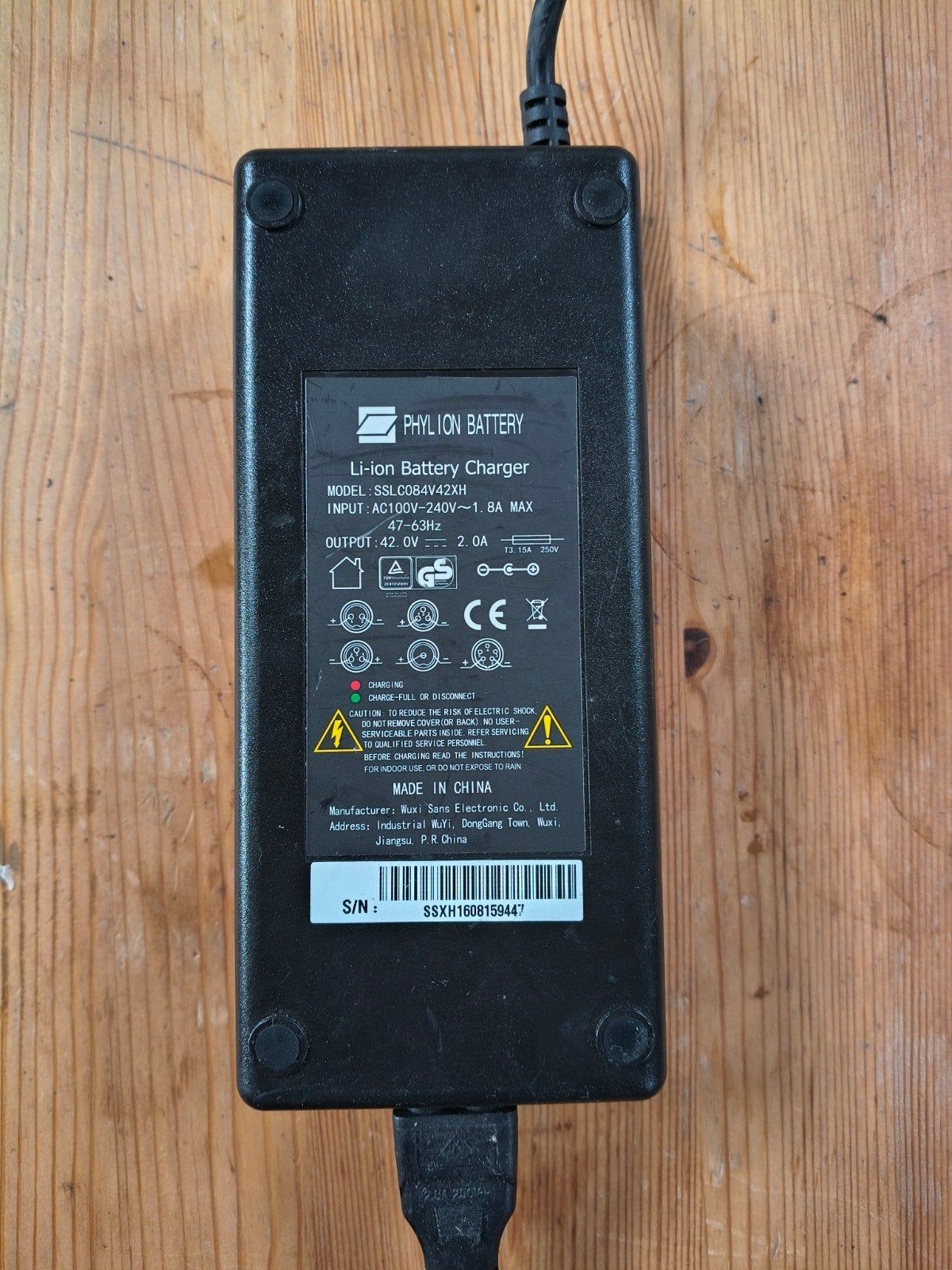 Phylion batterijlader fiets, Ophalen of Verzenden, Gebruikt