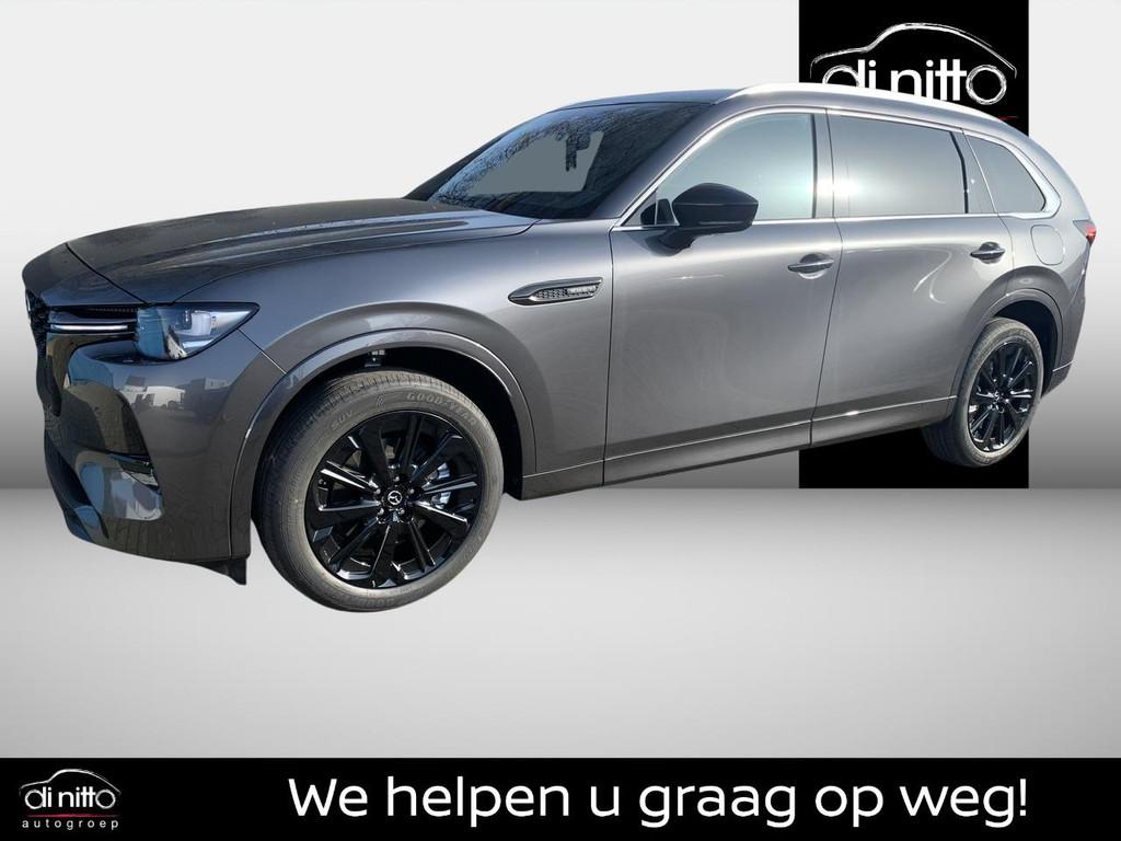 Mazda CX-80 2.5L e-SKYACTIV PHEV 327 hp 8AT Homura Plus AWD, Auto's, Mazda, Automaat, Stof, Zwart, CX-80