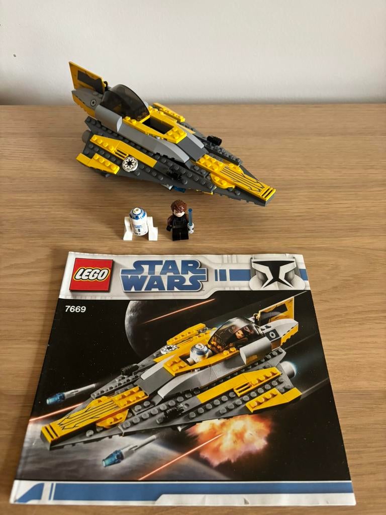 Lego star wars  Anakin's Jedi Starfighter 7669, Star Wars, Lego, Ophalen of Verzenden, Zo goed als nieuw