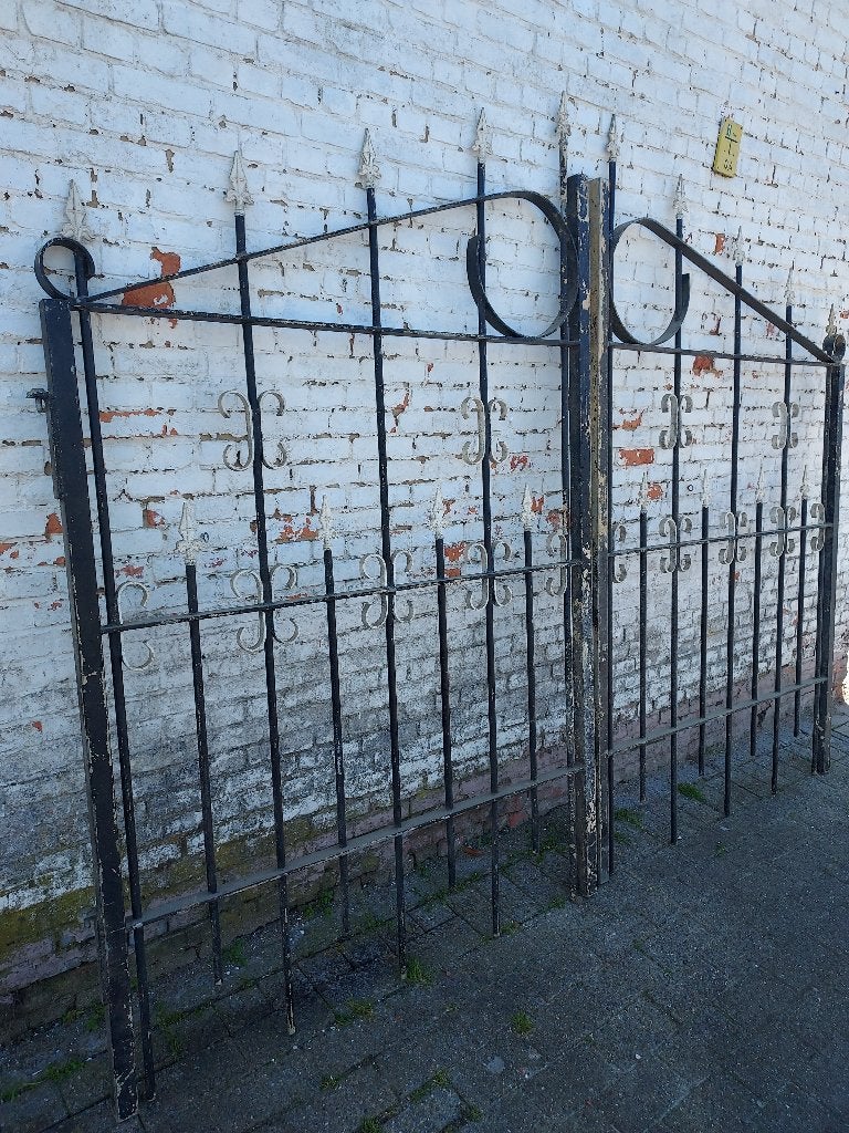 smeedijzeren poort, Ophalen, Gebruikt, Sierhekwerk