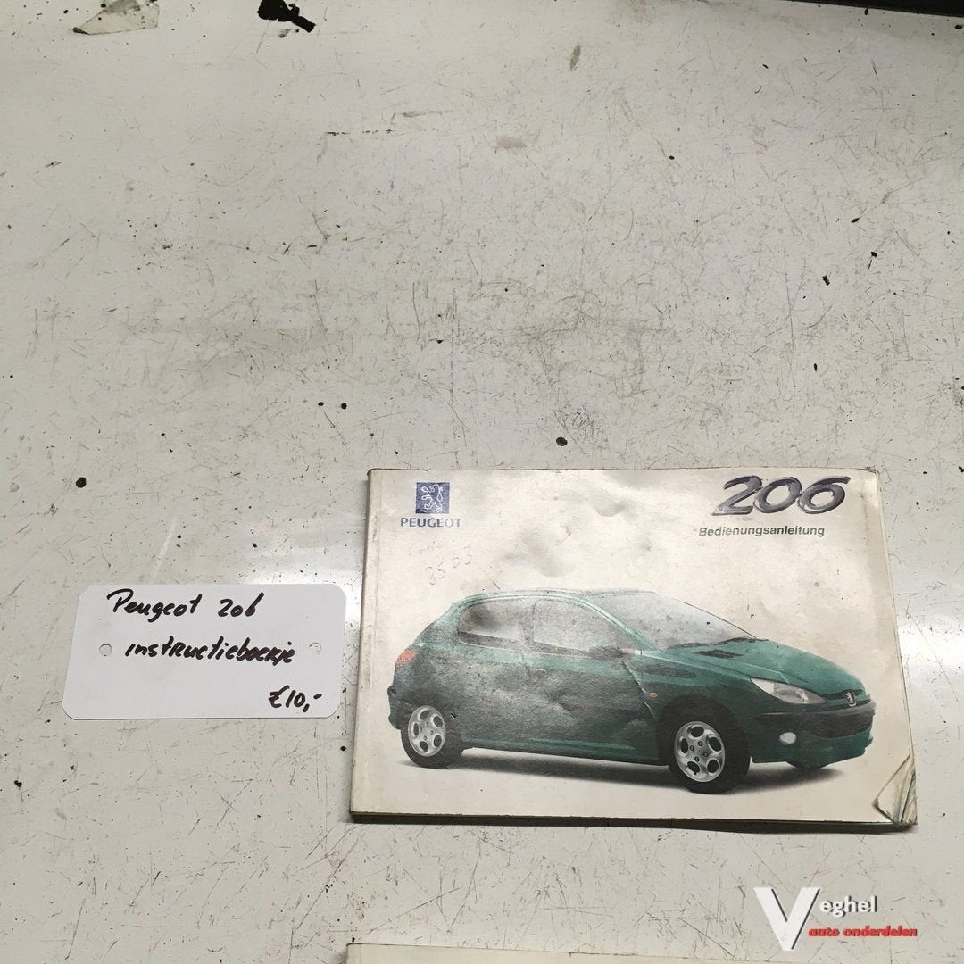 Peugeot 206   Instructieboekje, Ophalen of Verzenden