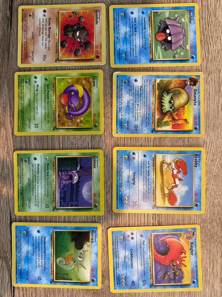 Fossil set kaarten, Ophalen of Verzenden, Zo goed als nieuw, Meerdere kaarten, Foil