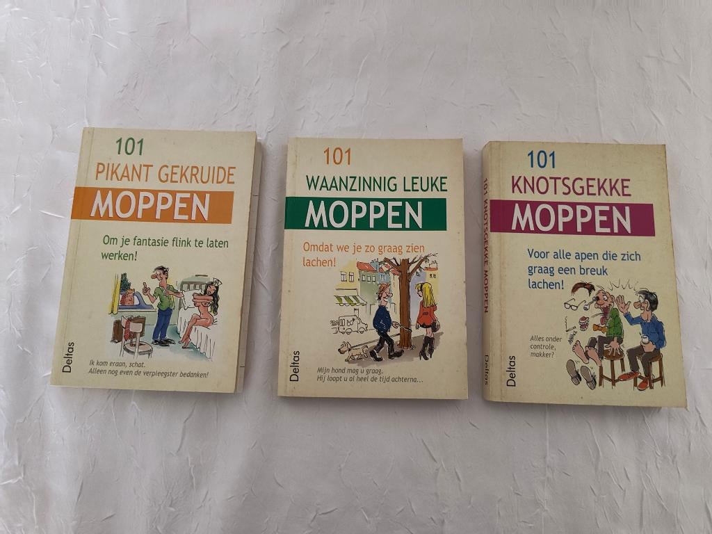 Boekjes 101 moppen, Gelezen, Moppen, Diverse auteurs, Ophalen of Verzenden