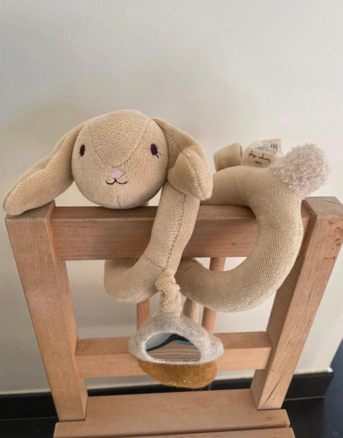 Konges Slojd speelspiraal konijn beige, Ophalen of Verzenden, Zo goed als nieuw