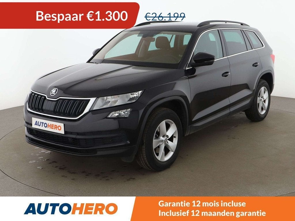Skoda Kodiaq 1.5 TSI ACT Ambition (bj 2021), Auto's, Skoda, Voorwielaandrijving, Stof, Zwart, Kodiaq