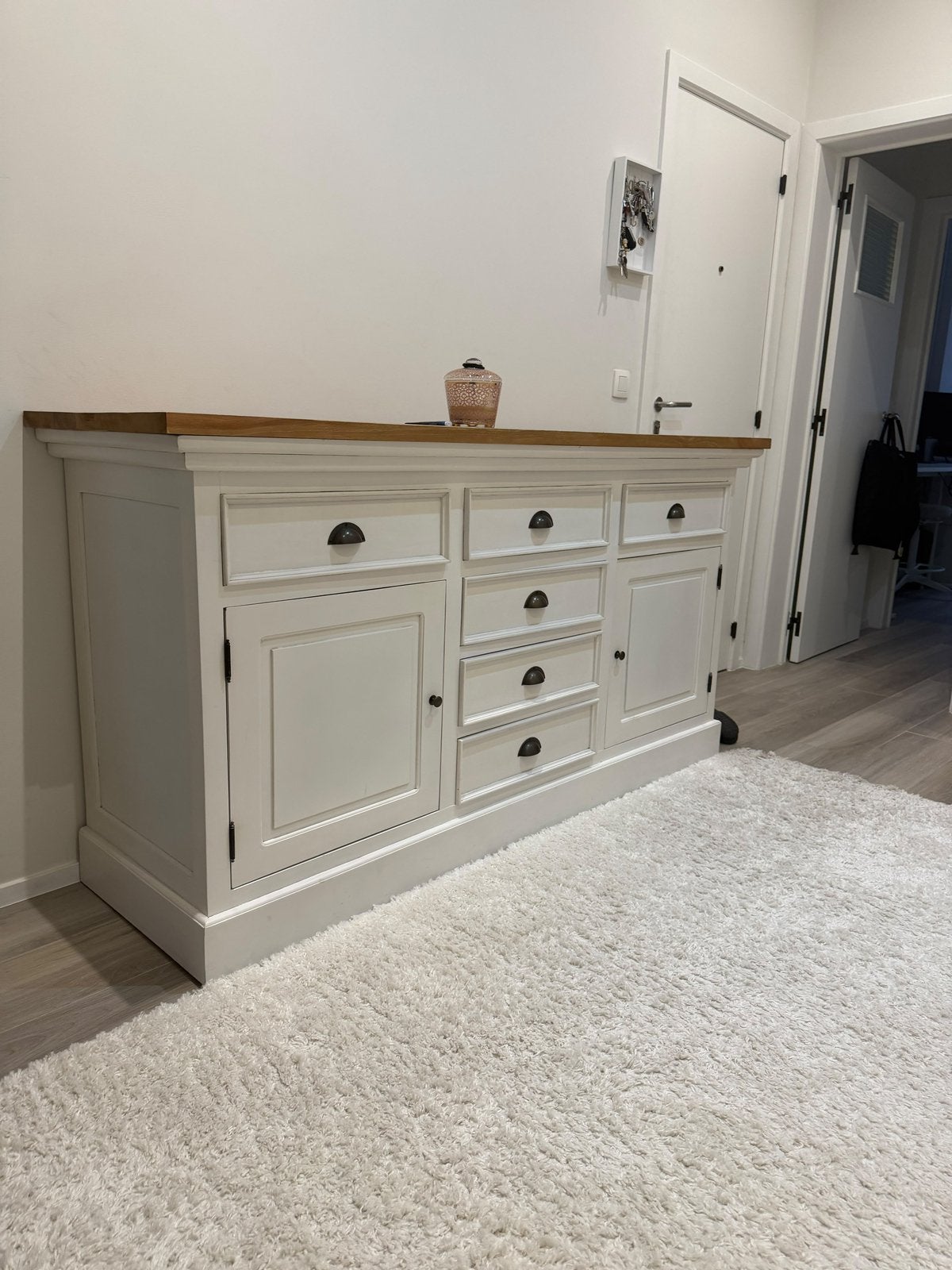 buffet teck tres bon état, Maison & Meubles, Enlèvement, Comme neuf, Teck