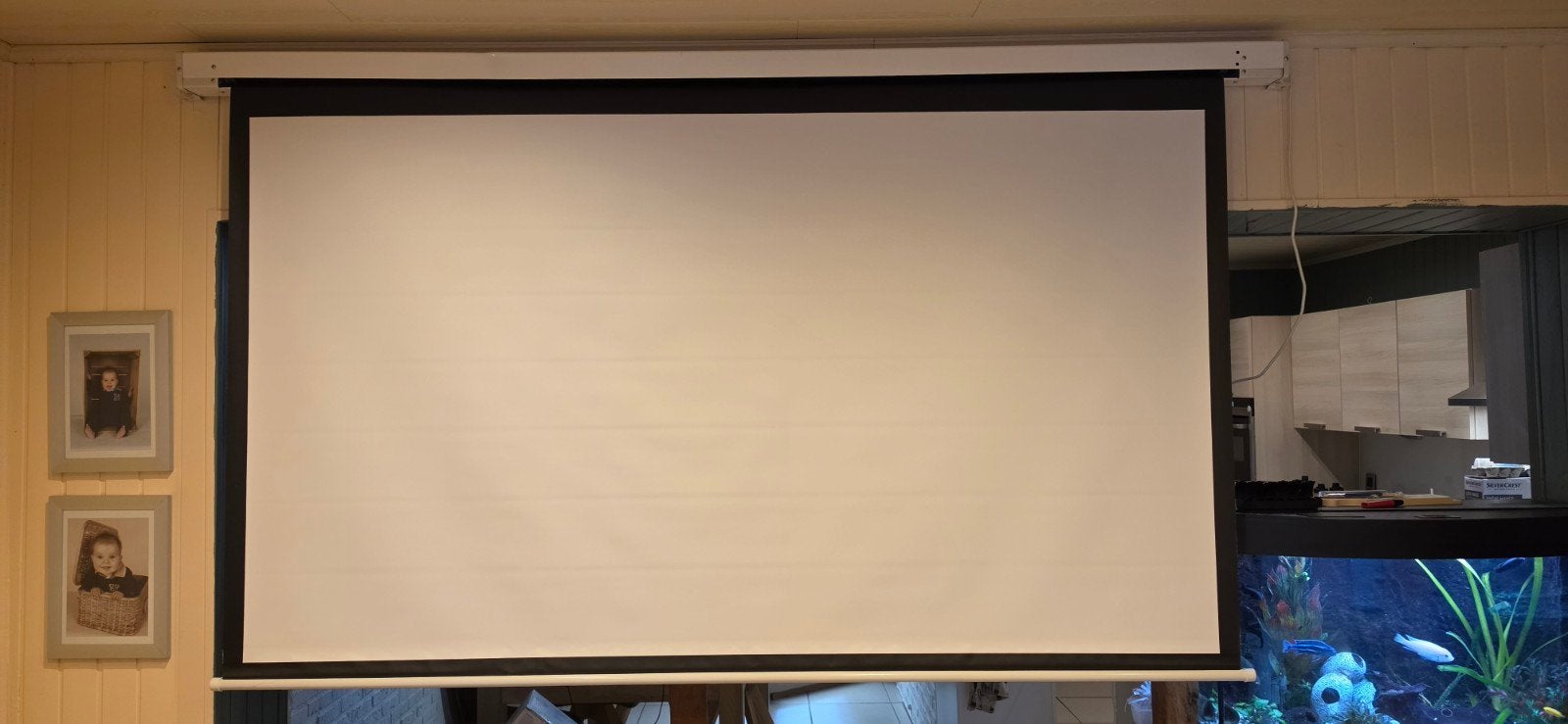 Automatisch projectiescherm, Enlèvement
