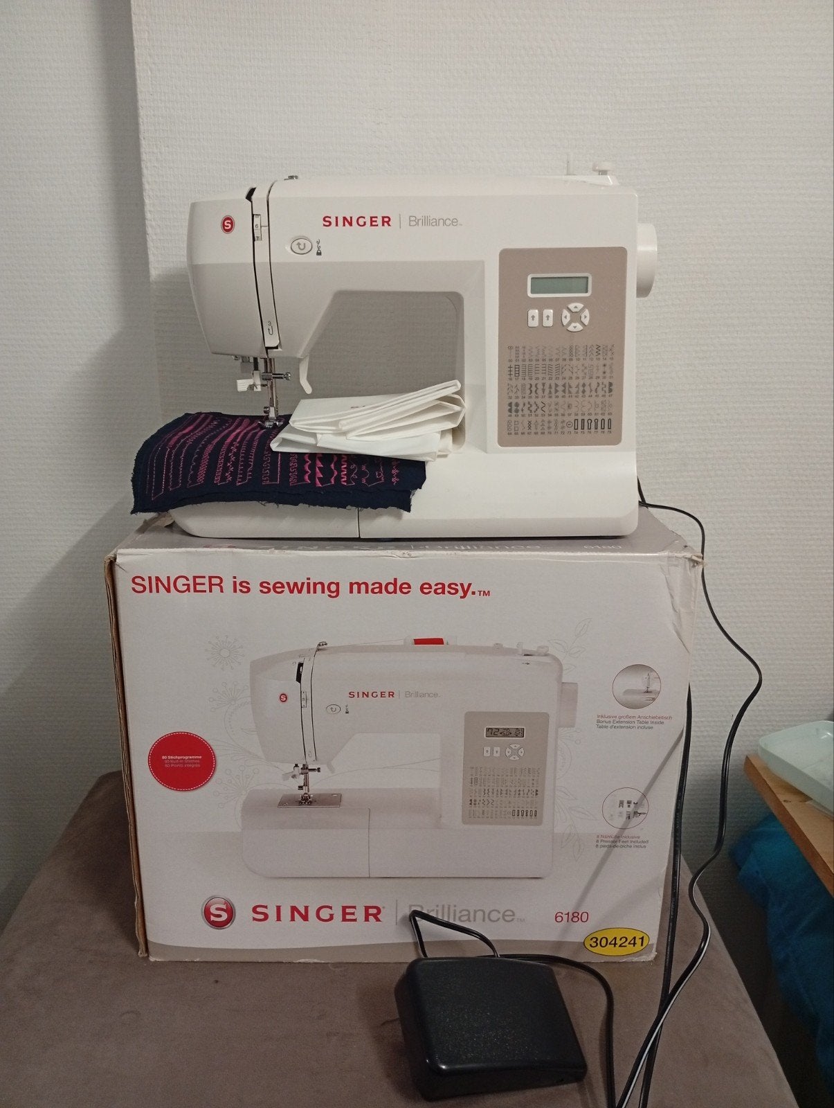 Singer Brillance naaimachine als nieuw, Hobby en Vrije tijd, Ophalen of Verzenden, Naaimachine, Singer