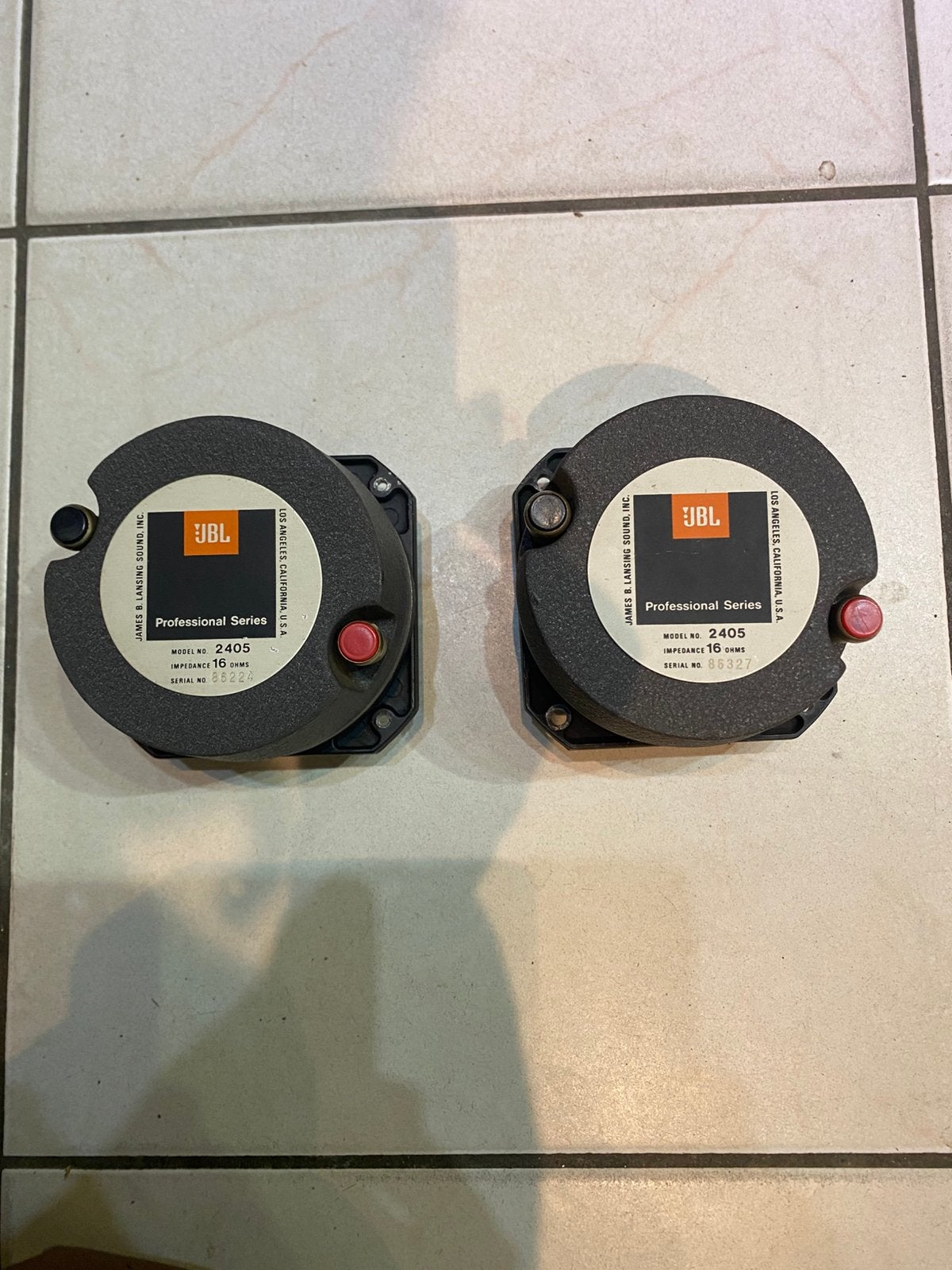 JBL 2405 16 ohm set, Audio, Tv en Foto, Ophalen of Verzenden, Gebruikt, JBL