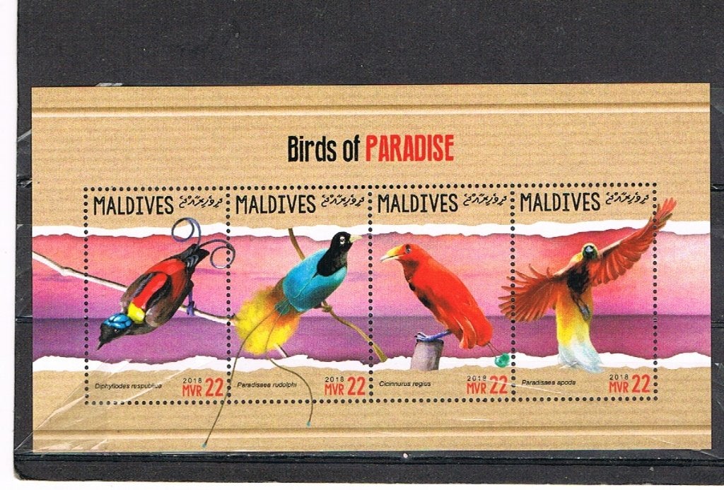 MALDIVES: VOGELS - SHEET POSTFRIS, Ophalen of Verzenden