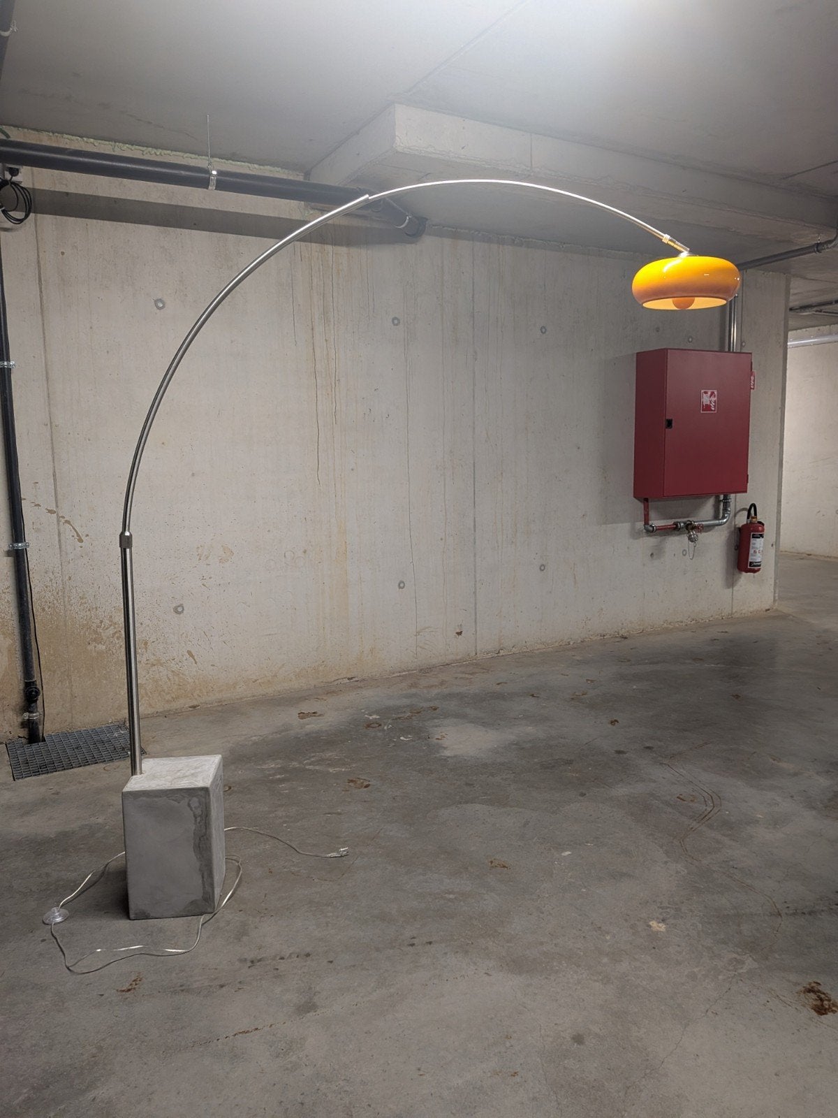 Vintage space age booglamp, Huis en Inrichting, Ophalen
