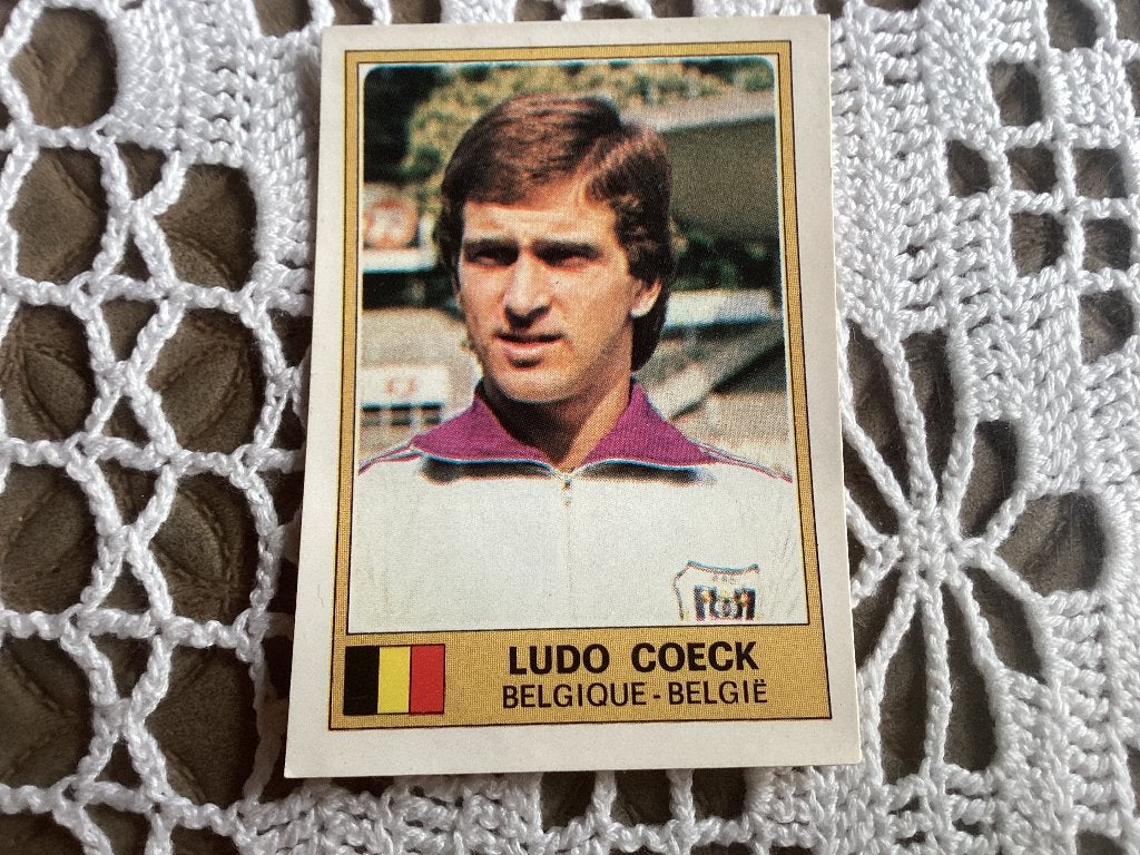 Panini sticker EURO FOOTBALL LUDO COECK, Ophalen of Verzenden, Gebruikt, Sticker
