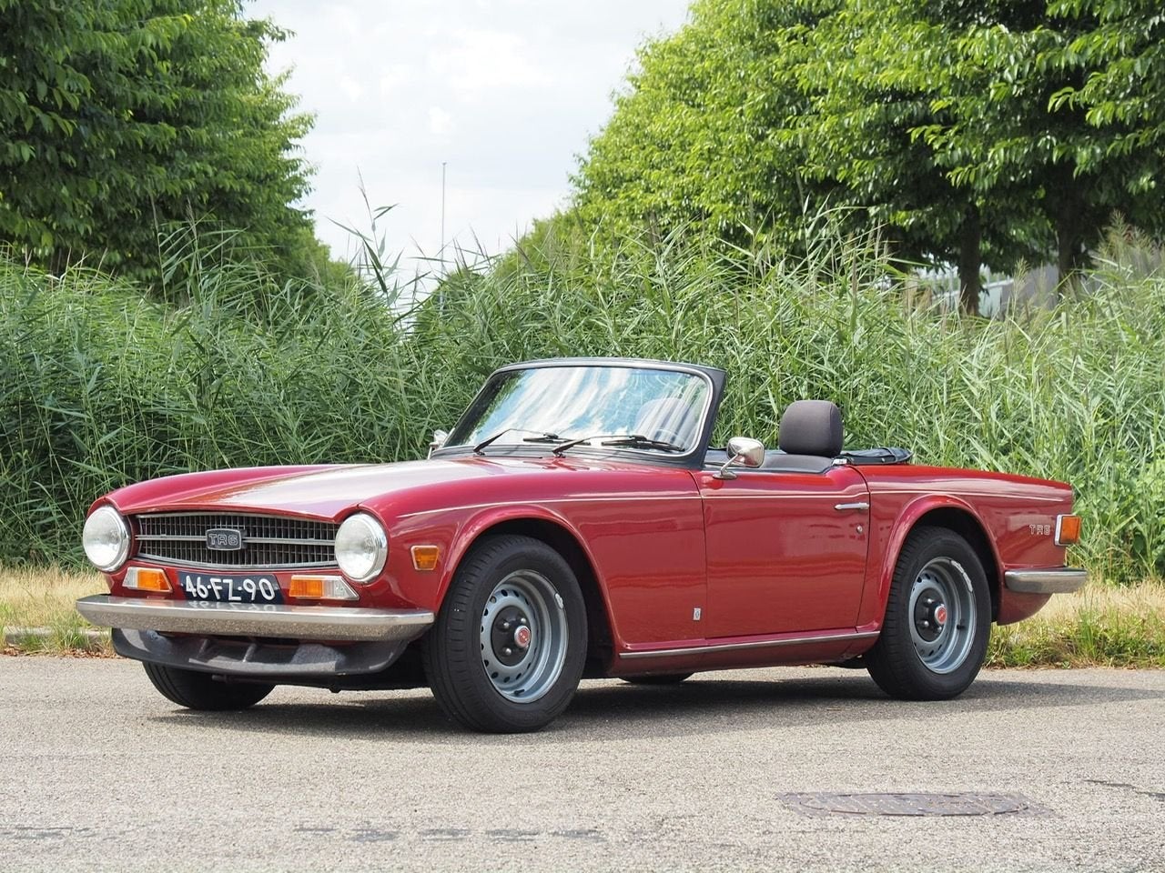 Triumph TR6, Autos, Rouge, Entreprise, Cabriolet, Boîte manuelle