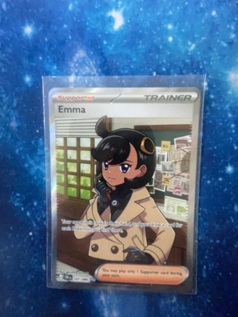 Emma pokemon kaart, Ophalen, Zo goed als nieuw, Losse kaart, Foil