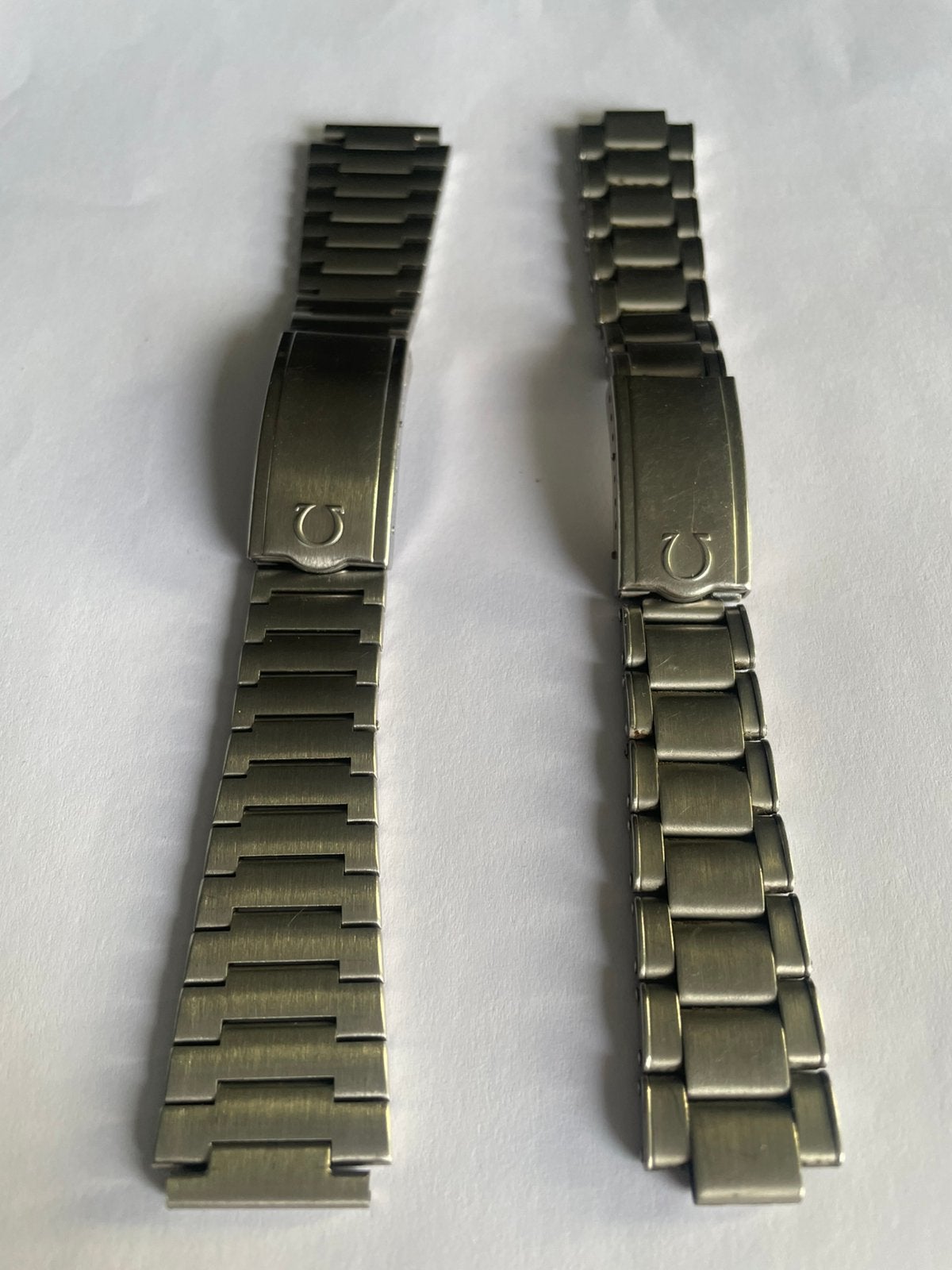 2 Stuks Omega Stalen Horlogebanden - Vintage Model 1202, Ophalen, Staal, Omega