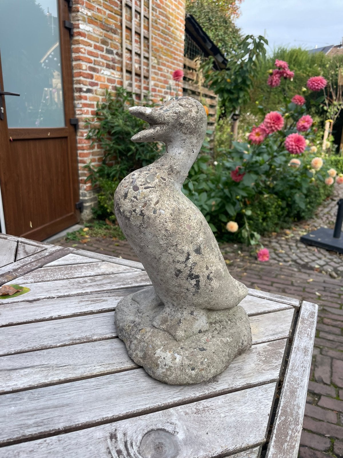 Tuinbeeld eend, Ophalen, Gebruikt, Dierenbeeld