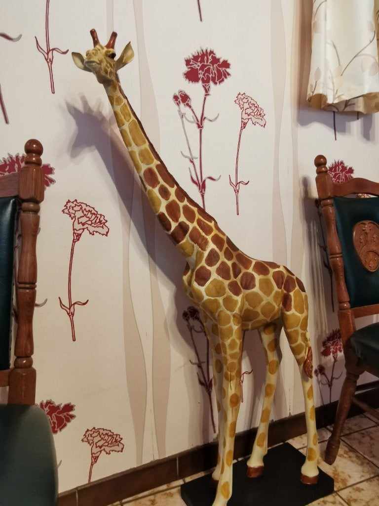 Girafe en resine, Enlèvement, Comme neuf, Animal sauvage, Statue ou Figurine