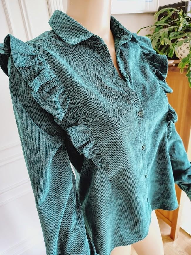 floeren blouse van revelation, Verzenden, Blauw