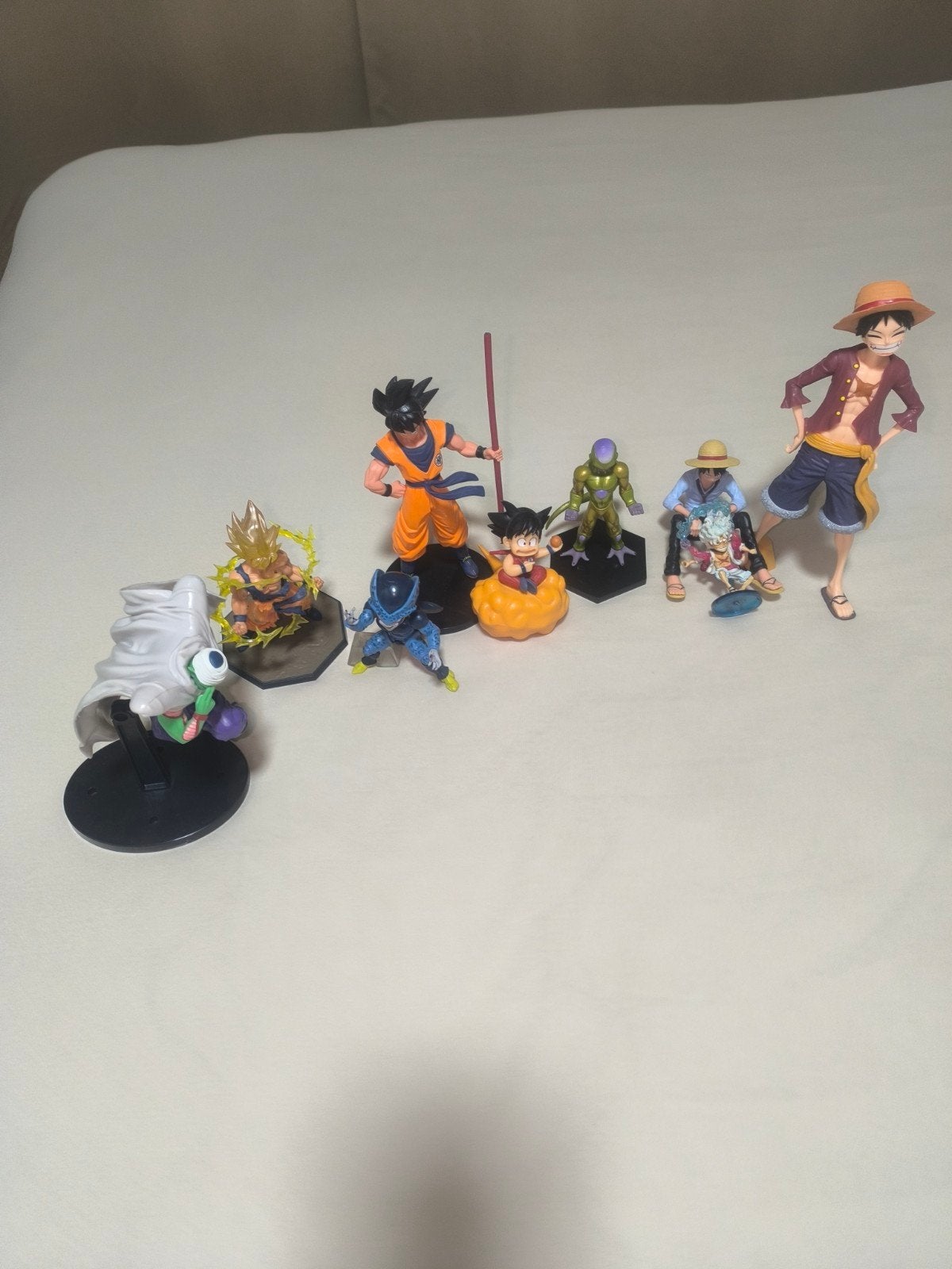 lot de  9 figurines dragon ball et one pièce, Enlèvement ou Envoi, Comme neuf