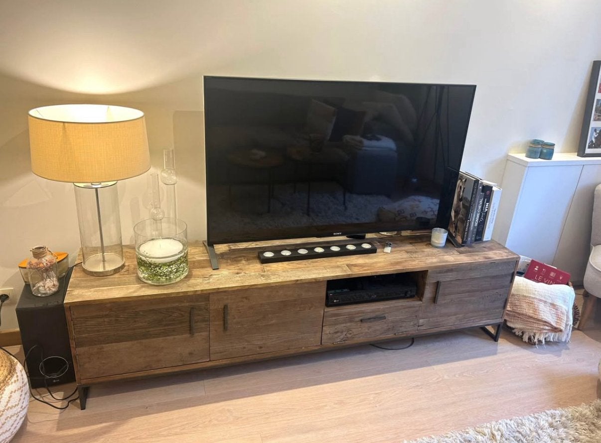 Tv-meubel + salontafels (of zonder), Ophalen, Zo goed als nieuw