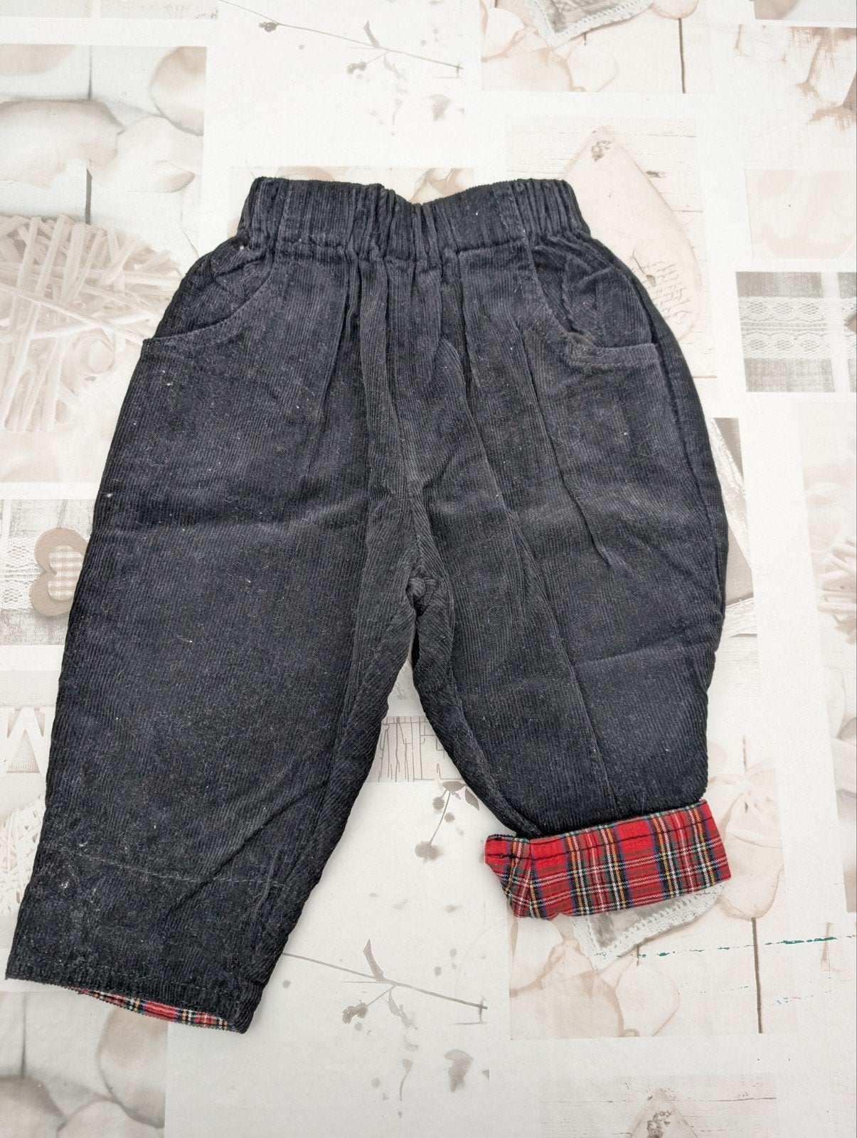Setje van fluwelen broekje en giletje voor jongetjes van 6 m, Kinderen en Baby's, Babykleding | Maat 68, Ophalen of Verzenden