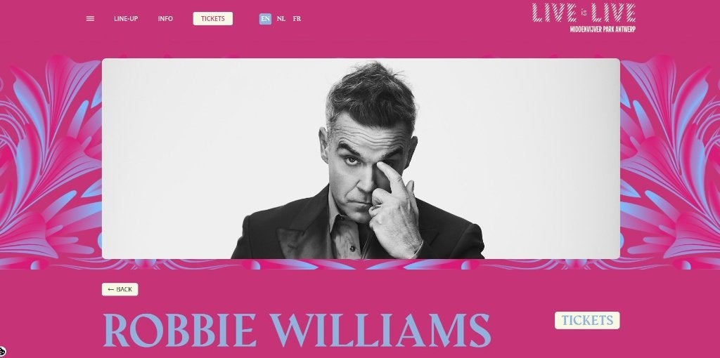 Robbie Willams - Antwerpen - 2706/2026, Tickets en Kaartjes, Eén persoon, Juni