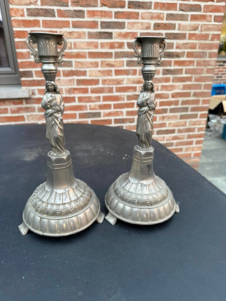 chandeliers religieux avec finition argentée, Enlèvement, Argent