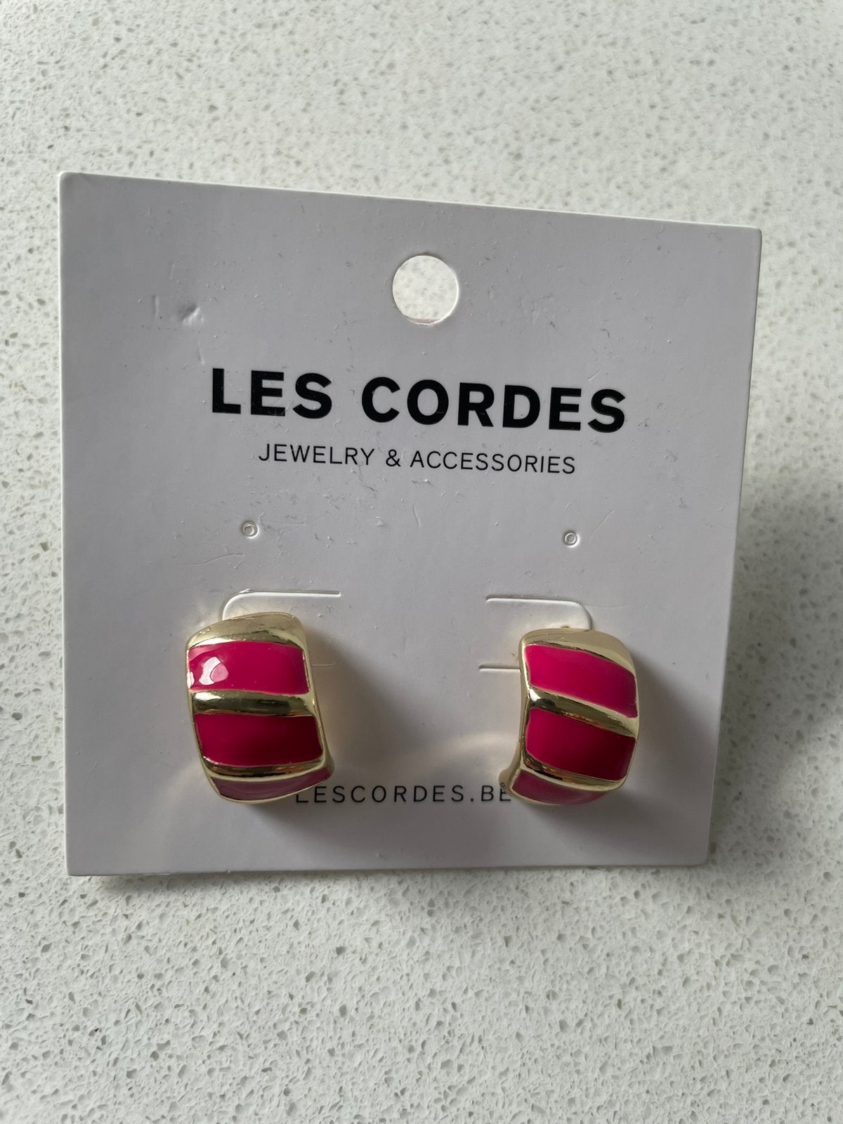 Oorbellen, Enlèvement ou Envoi, Neuf, Rose, Puces ou Clous